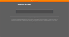 Desktop Screenshot of ccmtutorials.com